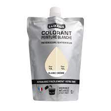 Peinture luxens satin avec blanche mur et boiserie haut pouvoir. Colorant Special Peinture Acrylique Luxens 1000 Ml Blanc Creme Leroy Merlin