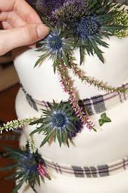 Scottish Wedding Cake With Tartan Bow By Rosie Maguire Via Flickr Loved This Thought You M Scottish Wedding Cakes Scottish Wedding Themes Scottish Wedding