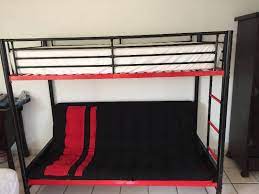 Découvrez nos réductions sur l'offre lit mezzanine avec banquette sur cdiscount. Bed Mezzanine With Clic Clac Furniture And Decoration Saint Martin Cyphoma