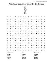 March Is Read Across America Month Celebrate A Month Of Reading And Dr Seuss Birthday With This Fun Word Search Free Seuss Cool Words Reading
