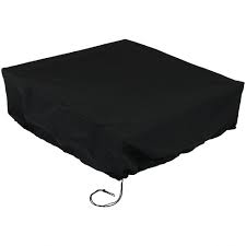 Flat square fire pit cover. Sunnydaze Outdoor Weather Resistant Pvc And Polyester Square Fire Pit Bowl Cover With Drawstring And Toggle Closure 48 Black Target