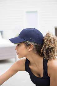 Classically Structured Baseball Cap With Satin Lining To Prevent Excessive Shedding Protect Your Hai Baseball Hat Hairstyles Baseball Hats Natural Hair Styles