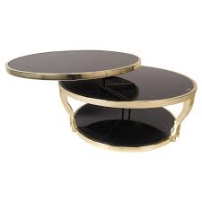 Mid Century Modern Italian Brass And Smoked Glass Swivel Coffee Table From A Unique Collection Of Antique And Coffee Table Coffee Table Vintage Smoked Glass