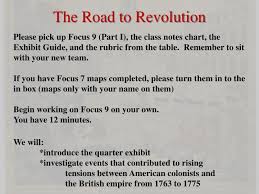 ppt the road to revolution powerpoint presentation free