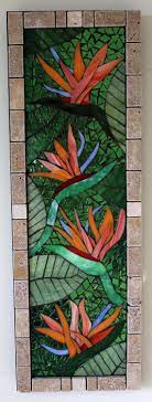 Glass Mosaic Birds Of Paradise Flowers Mosaic Birds Mosaic Glass Mosaic Flowers