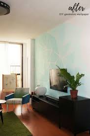Tv Wall Diy Faux Wallpaper Home Decor Accent Wall Project On A Budget Living Room On A Budget Living Room Makeover Room Makeover