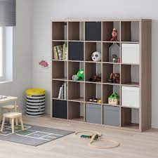 kallax shelf unit walnut effect light gray 71 5 8x71 5 8 ikea kallax open kast ikea