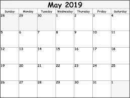 Editable May Calendar 2019 Blank May May2019 2019calendar Blank Monthly Calendar Template Calendar 2019 Printable Monthly Calendar Printable