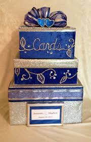 Wedding Money Card Box Royal Blue Bling Invitation Bridal Shower Favor Centerpiece Card Box Wedding Wedding Gift Card Box Wedding Gift Cards