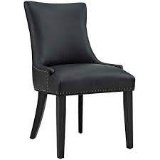 modway marquis black faux leather