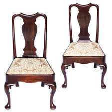 Fine Pair Of English 18th Century George Ii Period Mahogany Chairs 1 Chippendale Chairs Chair Kids Rocking Chair