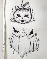 Pin By Jenn Conlee On Drawings Halloween Tattoos Halloween Art Halloween Drawings
