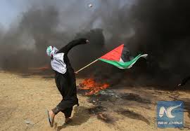 Feature: Palestinian women on front lines in Gazan anti-Israel protests -  Xinhua | English.news.cn