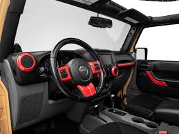 We designed our interior configurator to help you build and price a custom replacement seat upholstery kit for your please enter all of your vehicle information (make, model, year, body style, etc…) Alterum Jeep Wrangler Interior Trim Kit Red J134457 11 18 Jeep Wrangler Jk