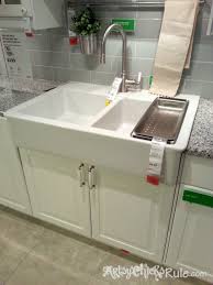 light grey subway tile farmhouse double