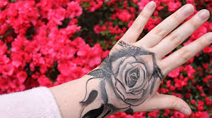 I love tattooing roses and i hope you enjoy watching it! Temporary Tattoos Diy Rose Hand Tattoo Youtube