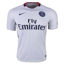 Wear the jersey of the iconic club of the french capital. 15 16 Psg Away White Soccer Jersey Shirt Paris St German Jersey Shirt Sale Gogoalshop Long Sleeve Jersey Shirt Soccer Jersey Jersey