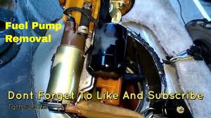 How To Toyota Camry Fuel Pump Removal Youtube