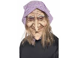 Představení se v kostýmech, rej čarodějnic a čarodějů. Maska Carodejnice S Vlasy A Satkem Partyon Cz