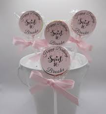 Sweet 16 Chocolate Lollipops
