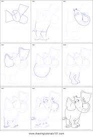 How To Draw Horton The Elephant From Horton Hears A Who! Printable Step By  Step Drawing Sheet : Drawingtutorials101.Com