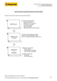How to apply for online banking. Bib Application Forms For Sole Proprietorship Pdf Maybank