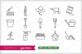 Minimal Garden Icons Homemade Invitations Icon Social Media Images