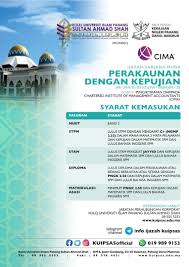 Actually programme ni ada lagi kat beberapa kampus lain contohnya kat shah alam dengan jengka kot kalau x silap. Kuipsas Ijazah Sarjana Muda Perakaunan Dengan Kepujian Kolej Universiti Islam Pahang Sultan Ahmad Shah