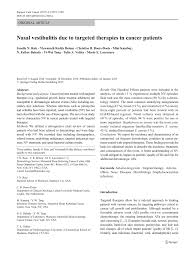 Nasal vestibulitis is the diffuse dermatitis of nasal vestibule. Pdf Nasal Vestibulitis Due To Targeted Therapies In Cancer Patients
