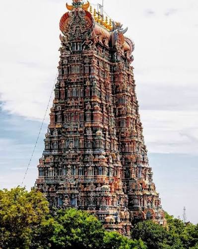 Inside Madurai Meenakshi Temple