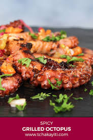 Haitian Style Spicy Grilled Octopus Recipe Tchakayiti Recipe Seafood Stew Recipes Spicy Recipes Octopus Recipes