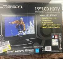 Emerson 19” LCD HDTV TV/Monitor with Remote, HDMI VGA AV ...