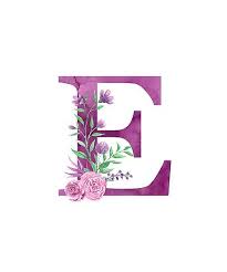English toffee, everlasting gobbstoppers and exploding truffles are just some sweet treats starting with the letter e. Buchstabe Letter E Monogram Wallpaper Watercolor Lettering Alphabet Wallpaper