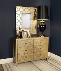 Browse Our Fabulous Ritzy Collection A Beautiful Collection Of Gold Painted Furniture A Raised Ge Gold Painted Furniture Gold Painted Walls Geometric Furniture