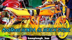 Selain dari penampilan, modifikasi motor honda gl pro juga bisa diaplikasikan untuk mesin motor agar motor anda berjalan lebih halus dan lebih kencang. Keren Modifikasi Gl Ungu Janda Jamaah Kleper Bikin Ngiler
