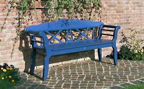 Wonderful Bench For Your Garden And It Just Happens To Be Blue Wooden Garden Benches Garden Bench Beautiful Gardens