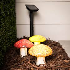 3 Pack 2brighter 2 4 Lumen Red Yellow Orange Solar Integrated Led Path Light In The Path Lights Department At Lowes Com