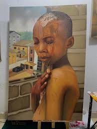 So happy to share one of my series of work to y'all titled “LIFE and WATER  “ Oil