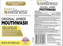 Listerine is accredited with potent antibacterial and antifungal properties. Family Wellness Original Amber Mouthwash