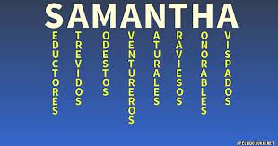 Significado Del Apellido Samantha Significados De Los Apellidos