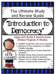 Introduction To Democracy Study Guide And Review Grade 6 Alberta Social Studies In 2020 Social Studies Teaching Grade Teaching