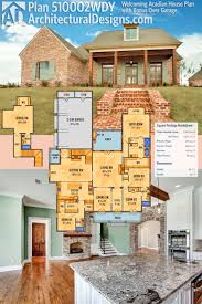 Plan 510002wdy Welcoming Acadian House Plan With Bonus Over Garage Acadian House Plans House Plans Architecture