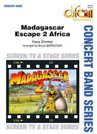 Бен стиллер, крис рок, дэвид швиммер и др. Madagascar 2 Hans Zimmer Blasorchester Noten