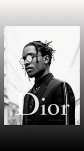 Asap rocky at dior couture ss17. Asap Rocky Dior Black White Wallpaper For Iphone 7 7 Asap Rocky Asap Rocky Dior Asap Rocky Wallpaper