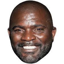 Lawrence Taylor (Smile) Celebrity Mask, Flat Card Face