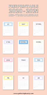 Jadi kamu bisa download desain template kalender yang keren ini secara gratis, yang mana kamu bisa. Free Printable 2020 2021 Calendar Gathering Beauty