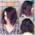 Medium Black Hair With Purple Tips