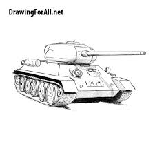 Myart@artforkidshub.com mail us your art: How To Draw Tank T 34