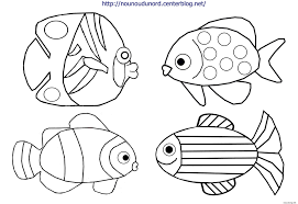 Poisson «combattant» vue de profil, que tu peux colorier en bleu. Coloriage Poisson Davril Dessin Dessin Poisson Davril A Imprimer