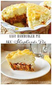 Hamburger Pie Recipe Hamburger Pie Food Recipes